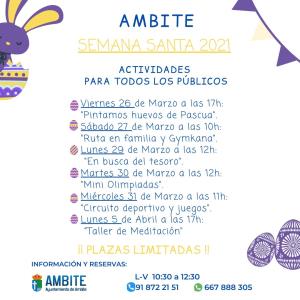 Actividades de Semana Santa