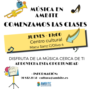 COMIENZAN LAS CLASES DE MÚSICA