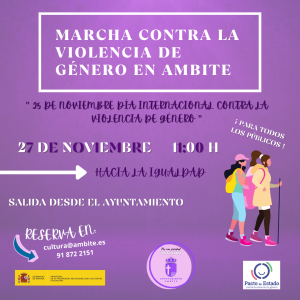 💜 MARCHA CONTRA LA VIOLENCIA DE GÉNERO 